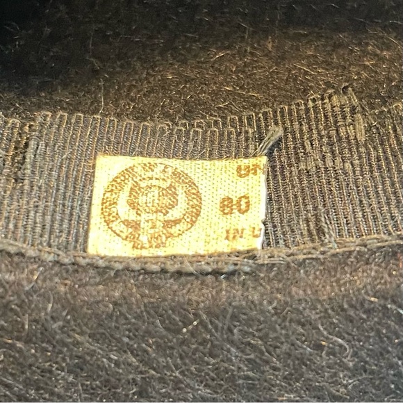 Vintage Mahara Mohair & Wool Wide Brim Hat – Union Made – Black Statement Hat - Picture 10 of 10